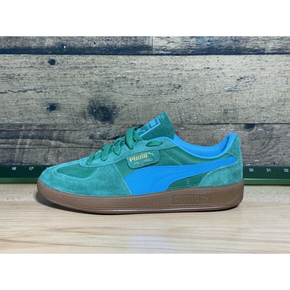 ?NEW-PUMA Palermo Vintage Update Lace Up  Mens Green Sneakers Casual Shoes 6 main image 7